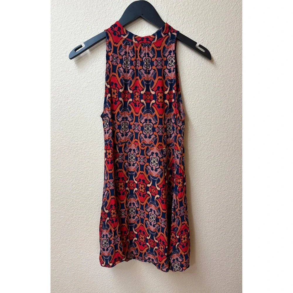 Free People Get Together Size 0 High Neck Button Front Sleeveless Dress/Tunic